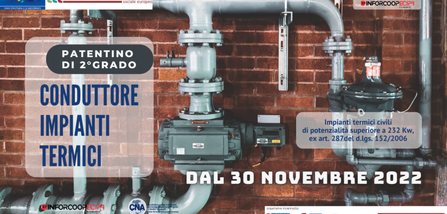 corso per conduttore impianti termici novembre 22