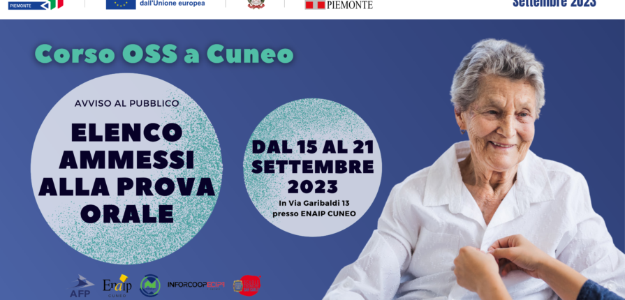 Corso OSS 2023-2024 a Cuneo_orale